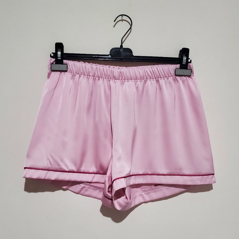 ❌️SOLD❌️JUICY COUTURE Satin Sleepwear Set Bling Juicy Logo Fresh Pink Size S - Picture 6 of 7